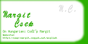 margit csep business card